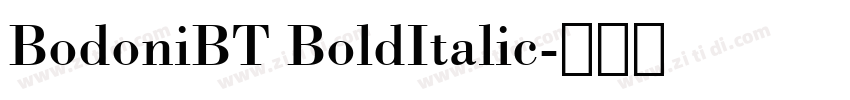 BodoniBT BoldItalic字体转换